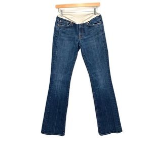 7 for All Mankind Full Panel Boot Cut Maternity Jeans Dark Wash Size 28